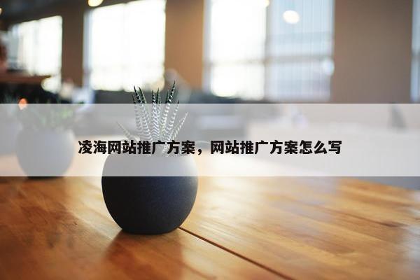 凌海网站推广方案，网站推广方案怎么写