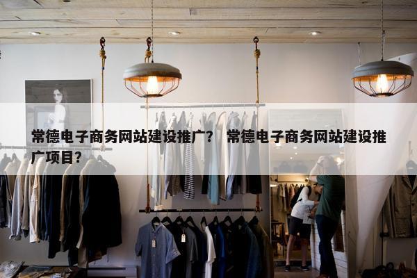 常德电子商务网站建设推广？ 常德电子商务网站建设推广项目？