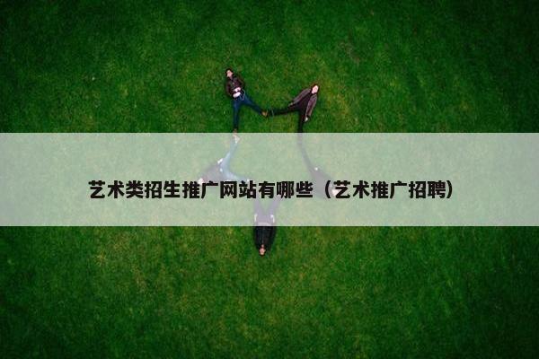 艺术类招生推广网站有哪些（艺术推广招聘）