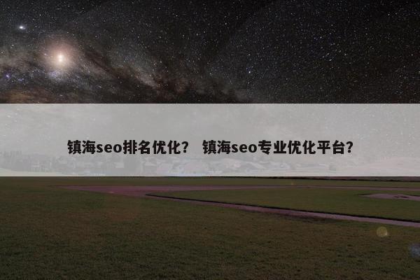 镇海seo排名优化？ 镇海seo专业优化平台？