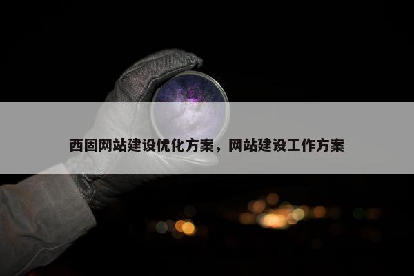 西固网站建设优化方案，网站建设工作方案
