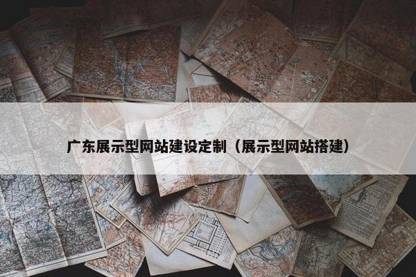 广东展示型网站建设定制（展示型网站搭建）