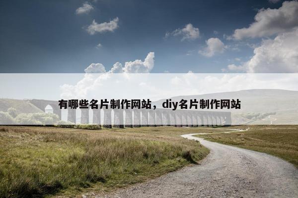 有哪些名片制作网站，diy名片制作网站