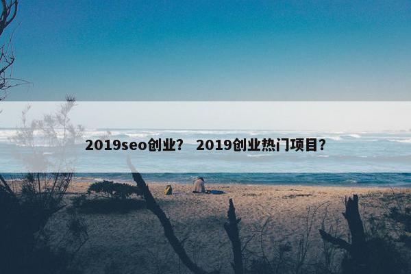 2019seo创业？ 2019创业热门项目？