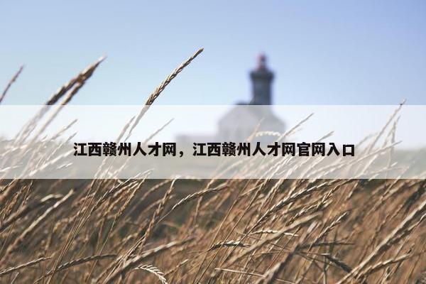 江西赣州人才网，江西赣州人才网官网入口