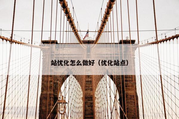 站优化怎么做好（优化站点）