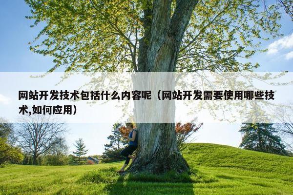 网站开发技术包括什么内容呢（网站开发需要使用哪些技术,如何应用）