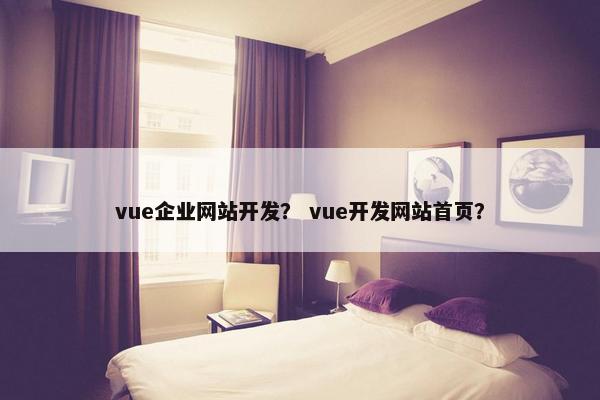 vue企业网站开发？ vue开发网站首页？
