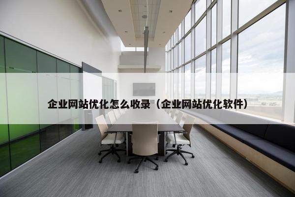 企业网站优化怎么收录（企业网站优化软件）