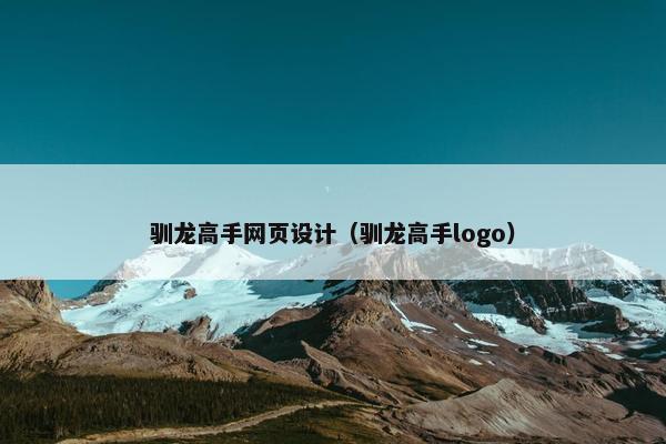 驯龙高手网页设计（驯龙高手logo）