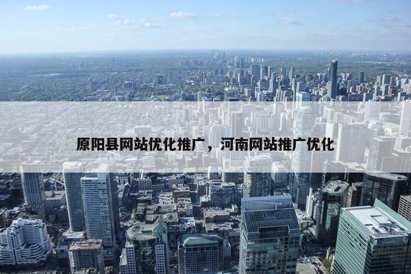原阳县网站优化推广，河南网站推广优化