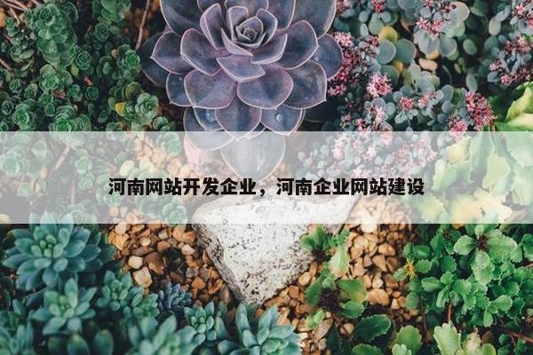 河南网站开发企业，河南企业网站建设