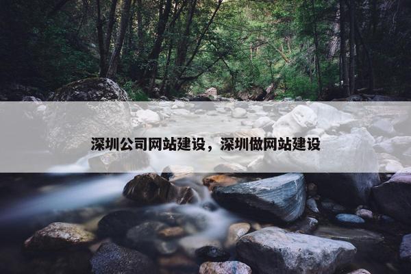 深圳公司网站建设，深圳做网站建设