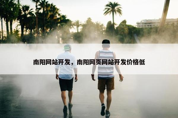 南阳网站开发，南阳网页网站开发价格低