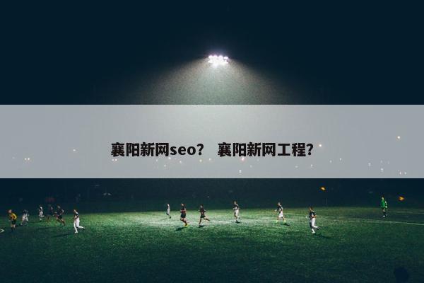 襄阳新网seo？ 襄阳新网工程？