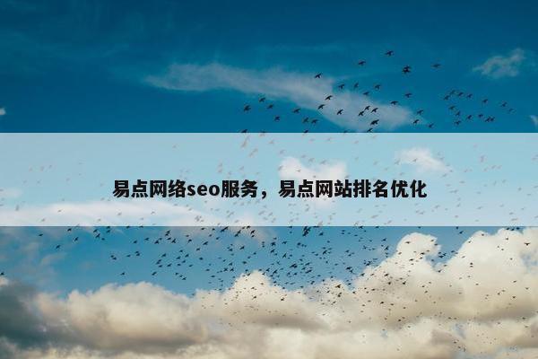 易点网络seo服务，易点网站排名优化