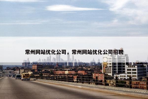 常州网站优化公司，常州网站优化公司招聘