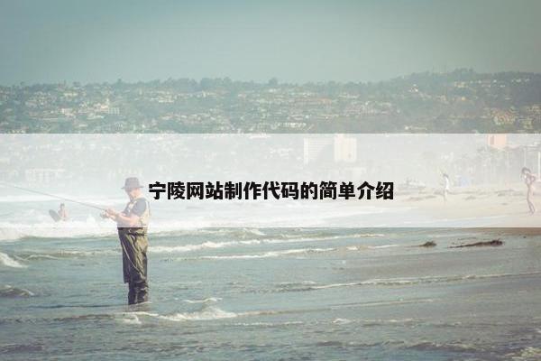 宁陵网站制作代码的简单介绍