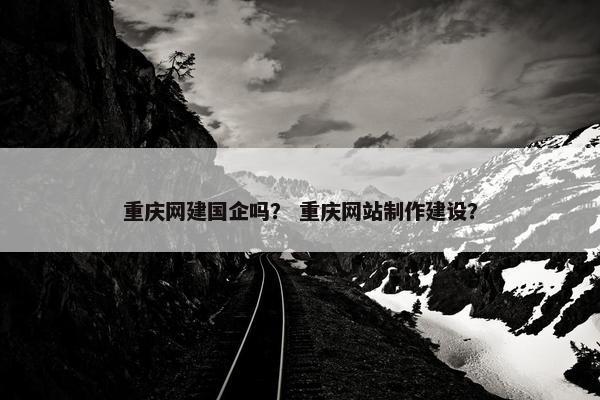 重庆网建国企吗？ 重庆网站制作建设？