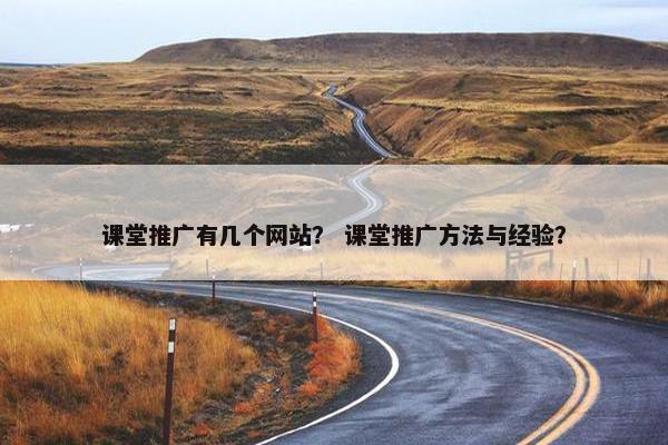 课堂推广有几个网站？ 课堂推广方法与经验？