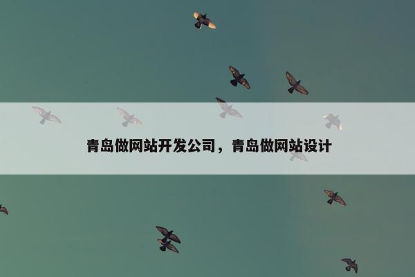 青岛做网站开发公司，青岛做网站设计