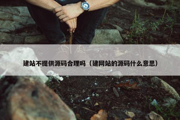 建站不提供源码合理吗（建网站的源码什么意思）