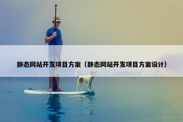 静态网站开发项目方案（静态网站开发项目方案设计）