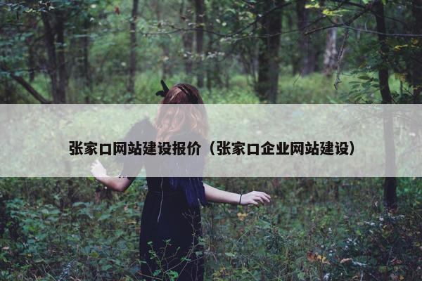 张家口网站建设报价（张家口企业网站建设）