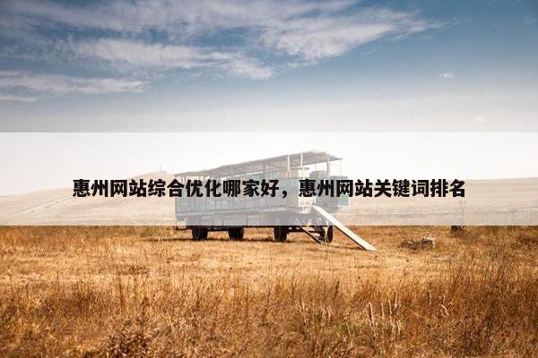 惠州网站综合优化哪家好，惠州网站关键词排名