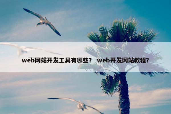 web网站开发工具有哪些？ web开发网站教程？