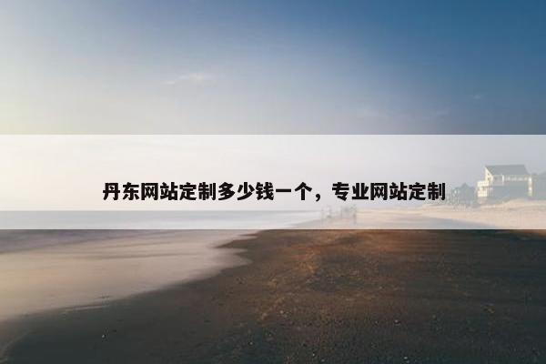 丹东网站定制多少钱一个，专业网站定制
