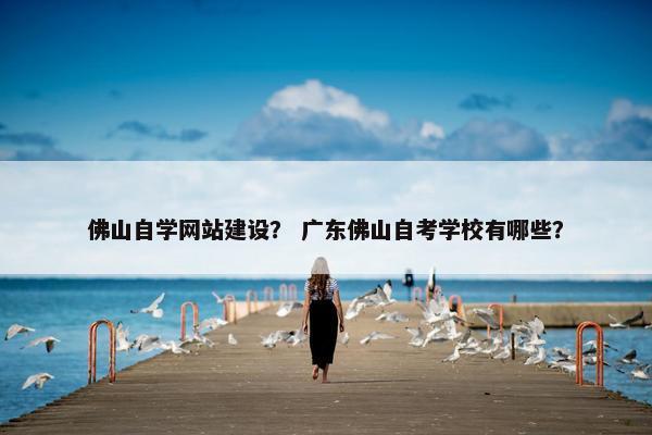 佛山自学网站建设？ 广东佛山自考学校有哪些？