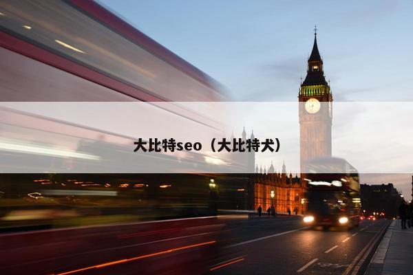 大比特seo（大比特犬）