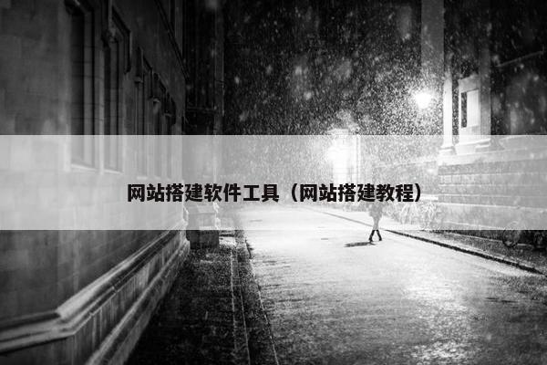 网站搭建软件工具（网站搭建教程）