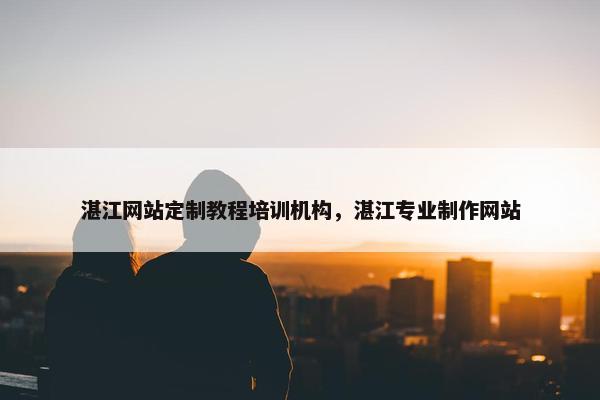 湛江网站定制教程培训机构，湛江专业制作网站