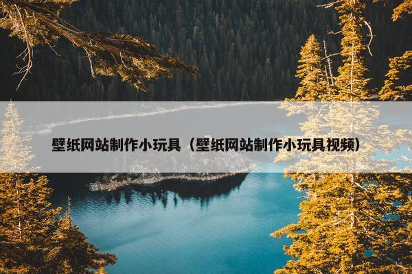 壁纸网站制作小玩具（壁纸网站制作小玩具视频）