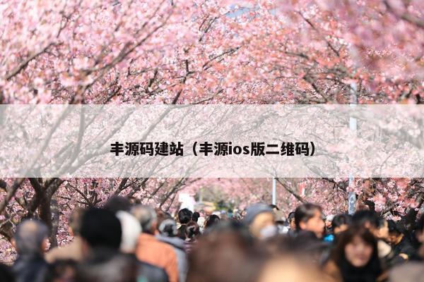 丰源码建站（丰源ios版二维码）
