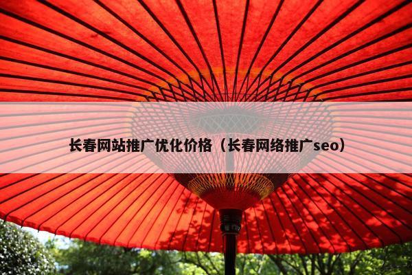 长春网站推广优化价格（长春网络推广seo）