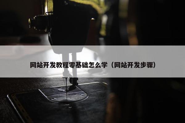 网站开发教程零基础怎么学（网站开发步骤）