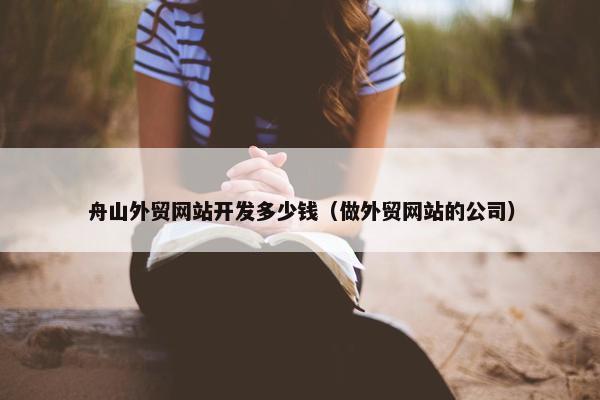 舟山外贸网站开发多少钱（做外贸网站的公司）