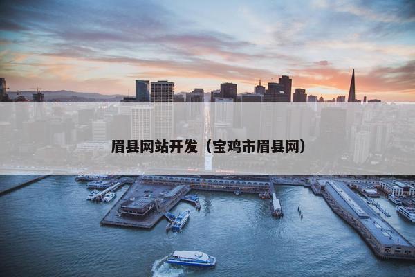 眉县网站开发（宝鸡市眉县网）