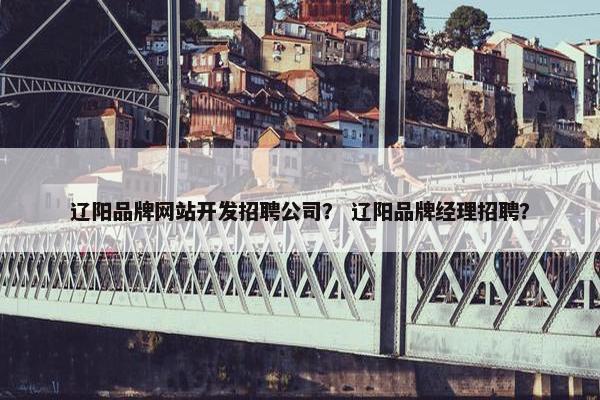 辽阳品牌网站开发招聘公司？ 辽阳品牌经理招聘？