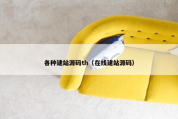 各种建站源码th（在线建站源码）