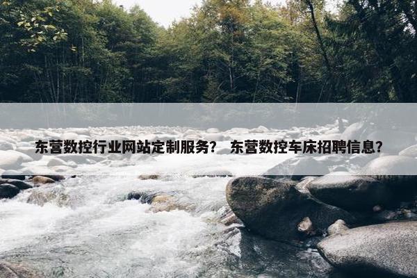东营数控行业网站定制服务？ 东营数控车床招聘信息？