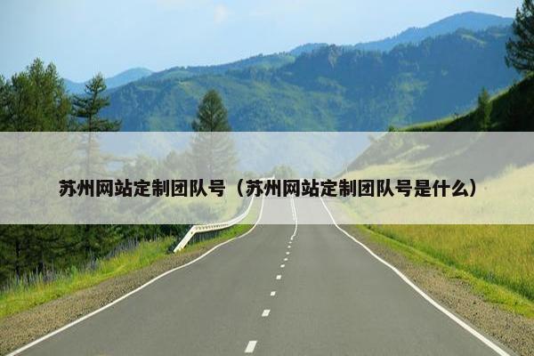 苏州网站定制团队号（苏州网站定制团队号是什么）