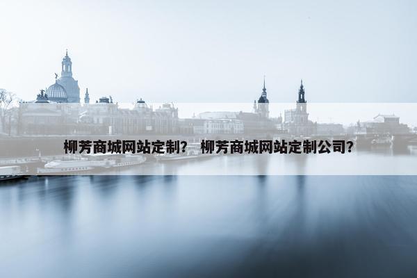 柳芳商城网站定制？ 柳芳商城网站定制公司？