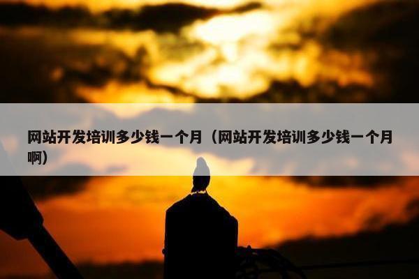 网站开发培训多少钱一个月（网站开发培训多少钱一个月啊）