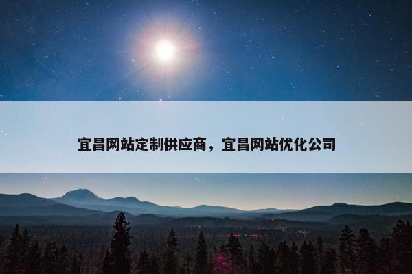 宜昌网站定制供应商，宜昌网站优化公司