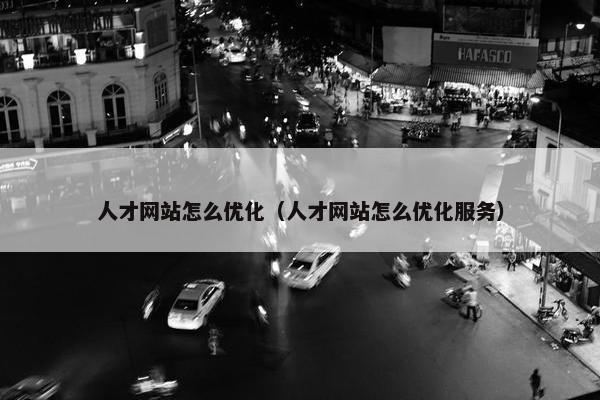 人才网站怎么优化（人才网站怎么优化服务）