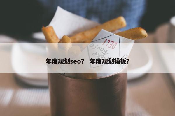 年度规划seo？ 年度规划模板？